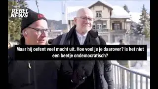 RebelNews - Street Interview at Davos - Christopher Elias B&B Foundation just say NOTHING! (Dutch T)