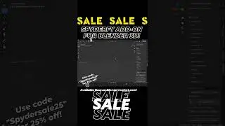 🎯Locust Swarm in Blender 3d: Spyderfy Add-on July Sale (Available on Blendermarket.com) #blender3d
