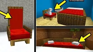 COISAS QUE VOCÊ NÃO SABIA QUE DÁ PRA FAZER COM A CAMA no MINECRAFT !!