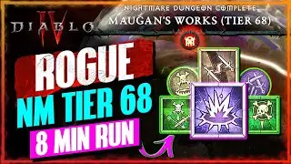 T68 POISON BLADES Rogue Build Test & Gameplay | 8 Min Run | Diablo 4