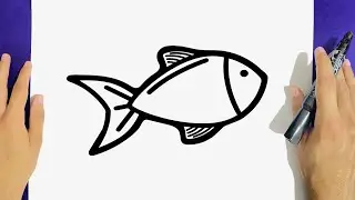 HOW TO DRAW A CUTE LITTLE FISH