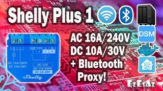 28 Shelly Plus 1 WiFi-operated smart switch, 1 channel 16A, works as Bluetooth Proxy