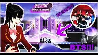 BTS concert in Sakura School Simulator 😍