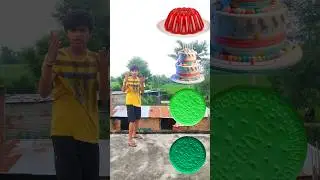 Biscuits Rotating To Jelly, Birthday Cake, Chocolate Icecream - vfx magical video #shortsfeed #funny