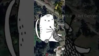 I found the Monarch Sculpture Park and Art Center on Google Earth #short #map #googleearth #ytshorts