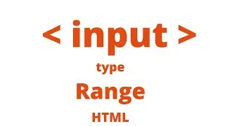 input type range in html | Form Input Type - range | input type range | range type in html hindi #90
