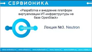 Лекция 3  Сервис управления сетями Neutron