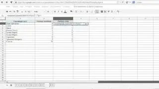 Выяснить сколько слов в тексте в табличке Google Docs