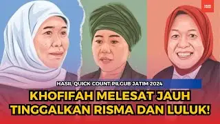Hasil Quick Count Pilgub Jatim 2024! Khofifah-Emil Melesat Tinggalkan Risma dan Luluk