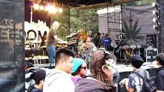 wicked jam trance band at the marijuana march