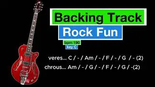 Rock Fun Backing Track bpm 190 key C