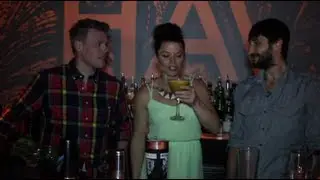 Christian and Cami take in the sights and the shots at Haven nightclub in Miami