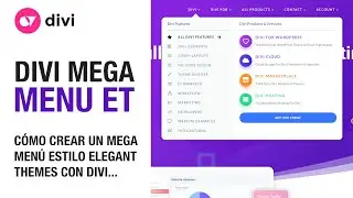 Cómo diseñar un mega menú avanzado estilo Elegant Themes con el generador de temas de divi