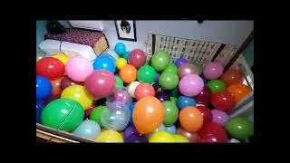 Filling a Room with Balloons for a Party