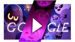 Google Doodle - Halloween 2024, 2020 & 2016