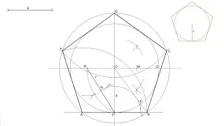How to draw a regular pentagon given its apothem