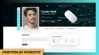 Responsive Personal Portfolio Website Using HTML CSS & JavaScript