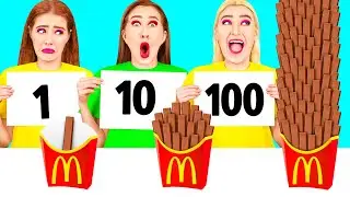 100 Слоев Еды Челлендж | Смешные Челленджи с Едой от Fun Fun Challenge