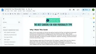 Careers for Your Personality Type