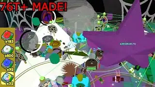 76T White Hive Boost!! (4T+ Gummy Star) No Guiding/No festive bean (Bee Swarm Simulator)