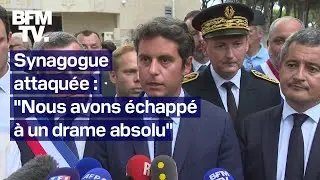 La réaction intégrale de Gabriel Attal après l'attaque de la synagogue de La Grande-Motte