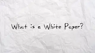 What is a White Paper? AOPA 2023 - By Quorum Prosthetics