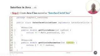Lecture 8: Interface in Java