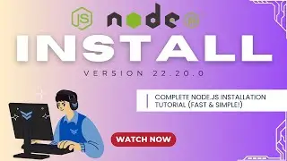 How to Install NodeJS 22.20.0 on Windows 10/11 [ 2025 Update ] JavaScript Programming Tutorial