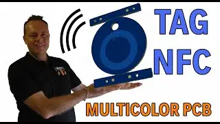 0917: COSTRUISCO UN TAG NFC MULTICOLOR PCB CON @JLCPCB PER LA @makerfaire 2024