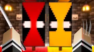 DEADPOOL Y WOLVERINE DISEÑOS DE ESTANDARTE EN MINECRAFT |TUTORIAL | ZEROJMGAMES