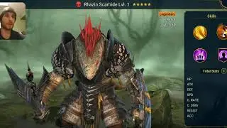 My Rhazin Build | NEW Tournament and Fusion | SCARHIDE THE FUSABLE IN 1.9 RAID: Shadow Legends