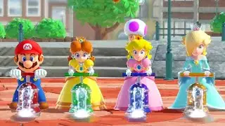 Super Mario Party - Minigames - Mario vs Daisy vs Peach vs Rosalina