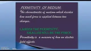 PERMITTIVITY & RELATIVE PERMITTIVITY