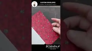 Make custom envelopes to match your handmade cards 