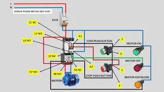 DOL starter (Direct On Line) /Self Holding Single Phase | Single Phase Motor Starter