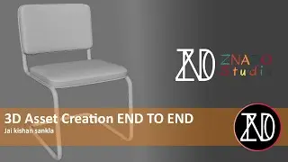 ZNADO Studio 3D Asset Art | 1 hr one 3D Model chair Live Stream