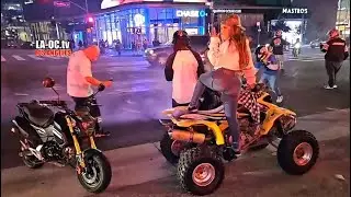 🔴LIVE - Mini Bike Street Takeovers, Hurricane Watch & Scanner Calls in Los Angeles, CA 