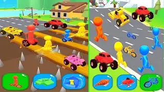 Shape Shifting Gameplay walkthrough Levels 286-288 || Shape Shifting Race || iOS Android car game