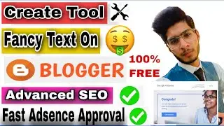 Create Fancy Text Generator Tool Website In Blogger Free | Micro Niche Blog Idea | Blogging Niche