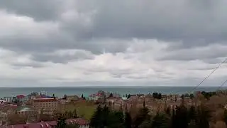 Лазаревское. Таймлэпс сегодня днём. На видео 45 минут записи.