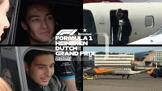 Formula 1 Drivers Arriving in Private Jets For The 2024 Dutch Grand Prix at Amsterdam Schiphol (4K)
