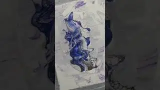 IT'S an ALIEN! . . . garden, that is! Using fluid acrylic paint. Enjoy!