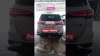 pasang trunk lid + bemper belakang all new Fortuner .