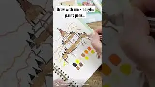 Draw with me - acrylic paint pens and markers - Acrylograph, Karin and Posca paint pens