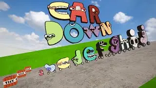 Big & Small Baby Alphabet Lore Cars vs DOWN OF DEATH | Teardown