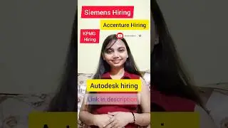 Apply Asap‼️... #jobs #hiring #youtubeshorts #accenture #autodesk #kpmg #siemens #offcampusjobs