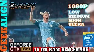 EA SPORTS FC 24 Benchmarks Test || Gtx 1650 16gb Ram 1080p || Low,Medium,High,Ultra