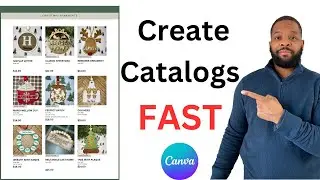 How to create your own product catalog for your business - Step by step Canva tutorial