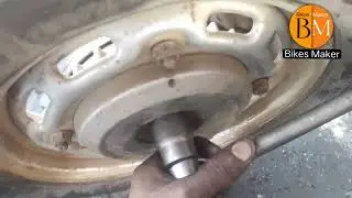 How to open rear wheel Nut of scooty or scooter.
