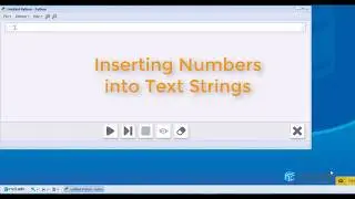 Inserting Numbers into Python Text Strings